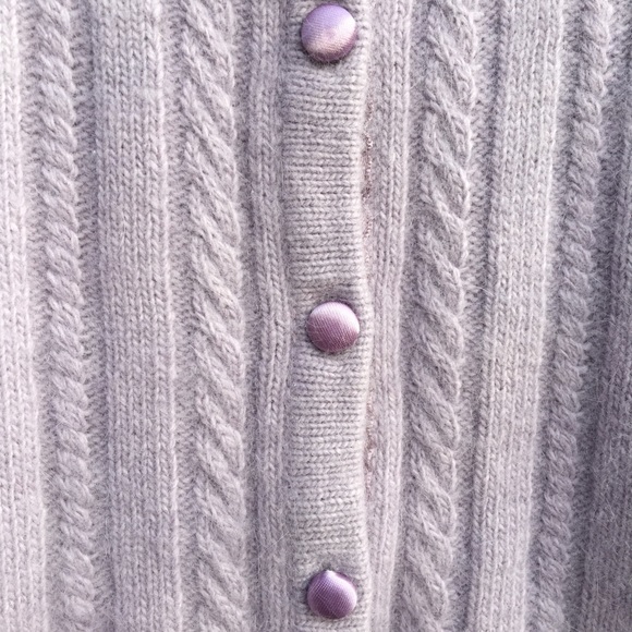 🌱SOFT lavender sweater with satin detail🌱 - Picture 3 of 6
